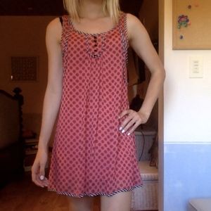 Salmon patterned sun dress